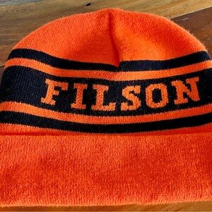 Filson Bright Orange Knit Hat